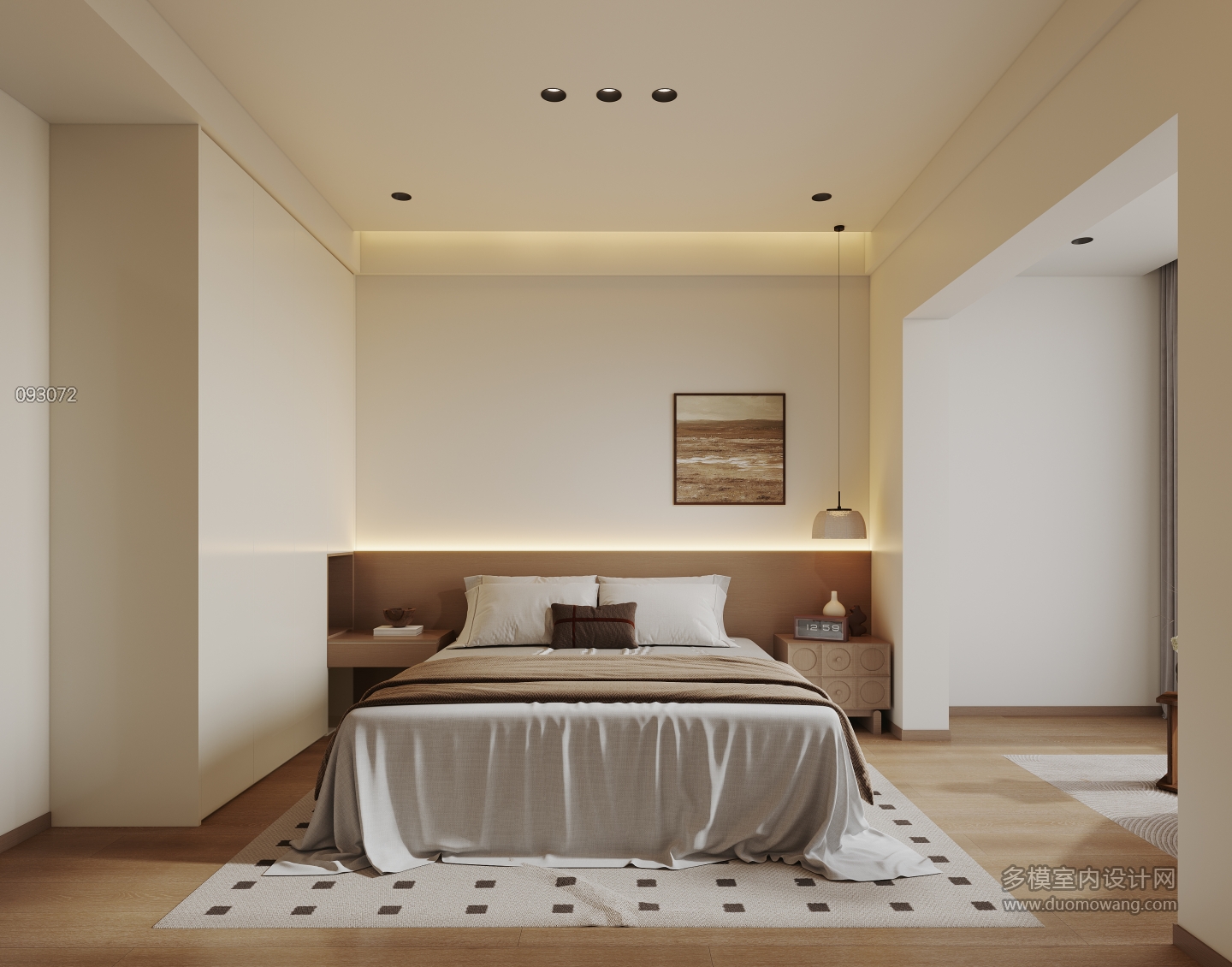 奶油中古二层西卧室