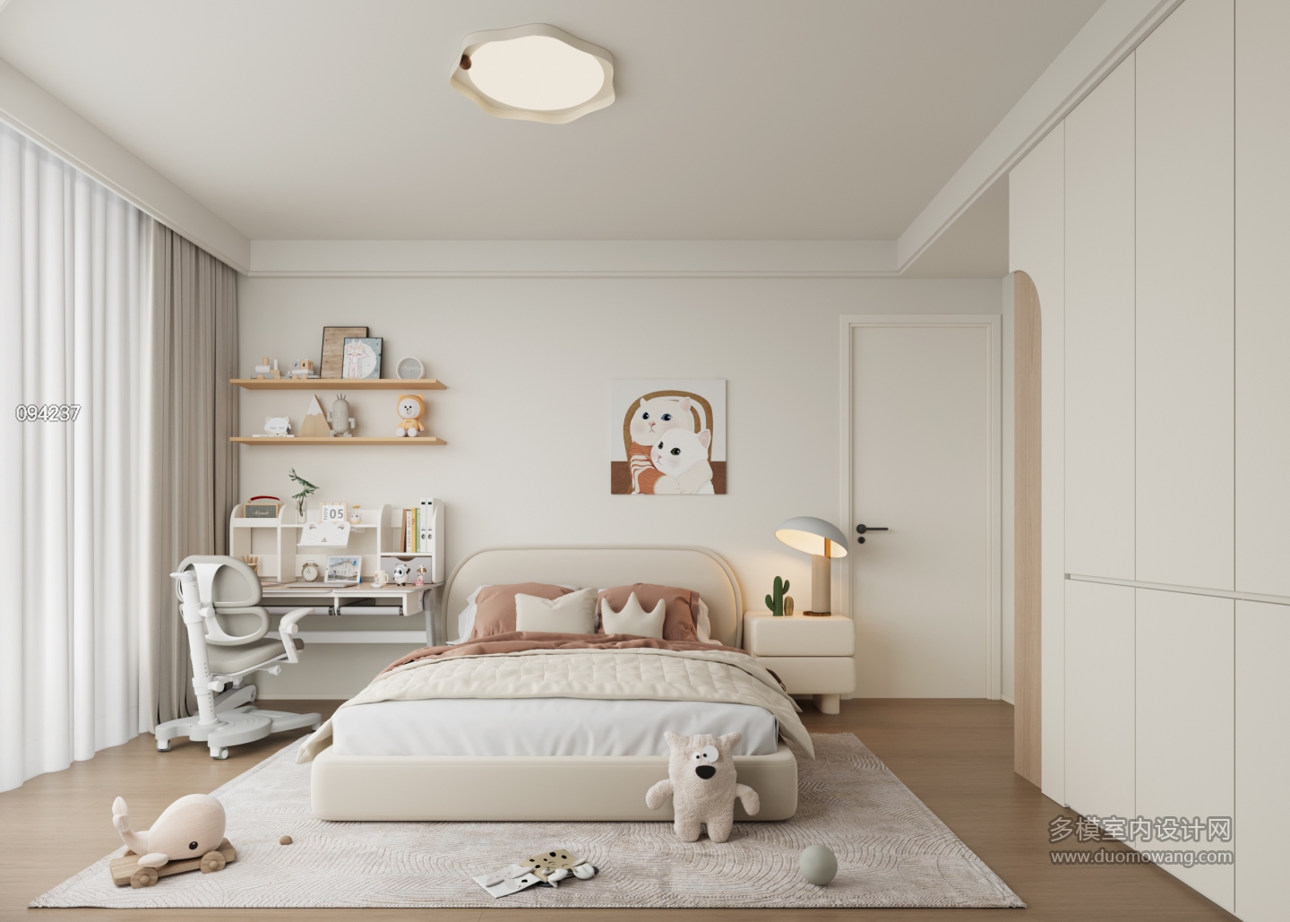 现代轻奢儿童房02