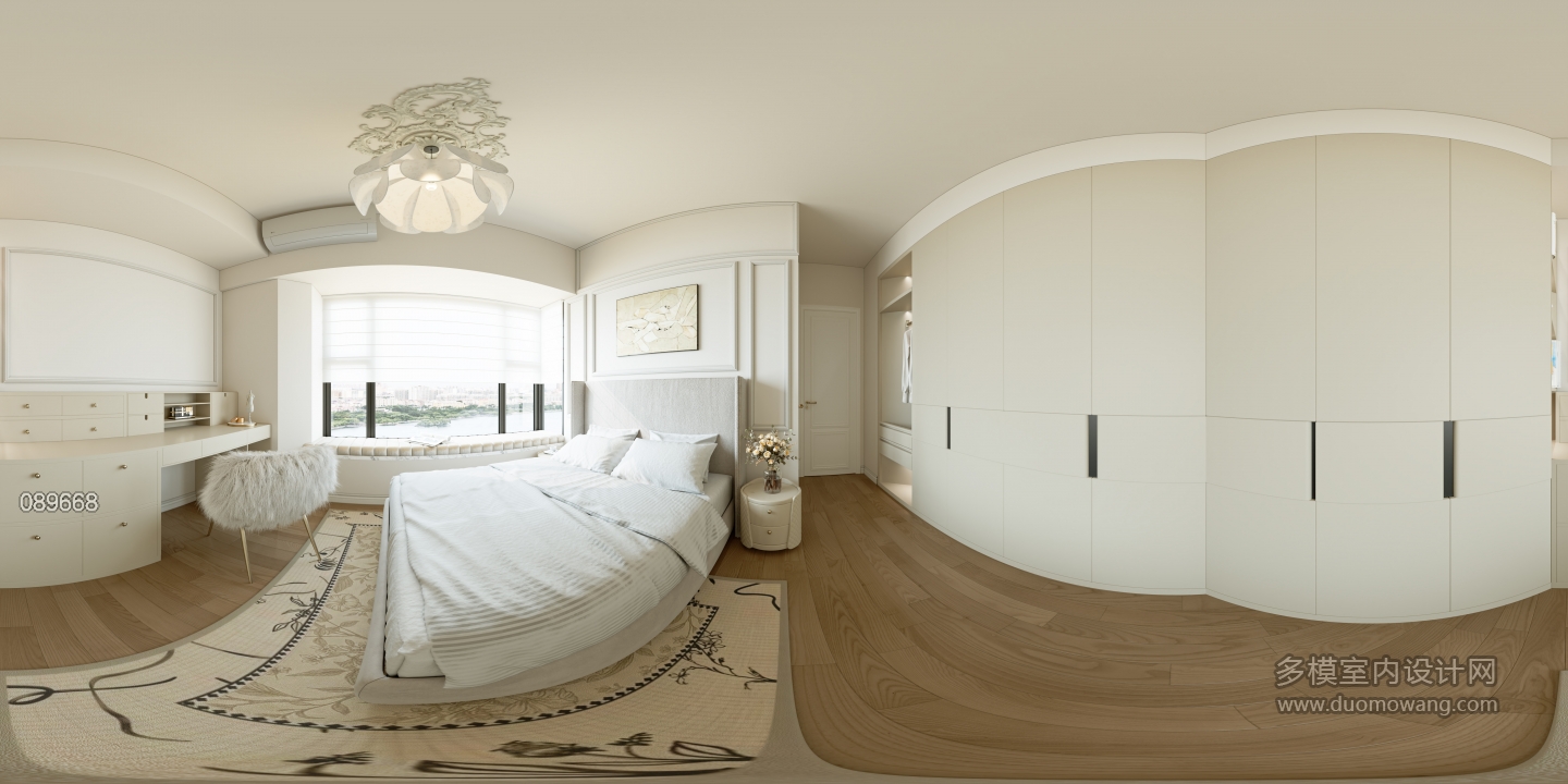 现代主人房2全景