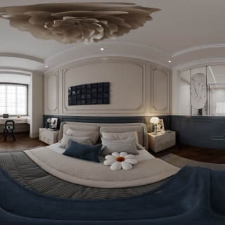 法式-二层卧室2全景