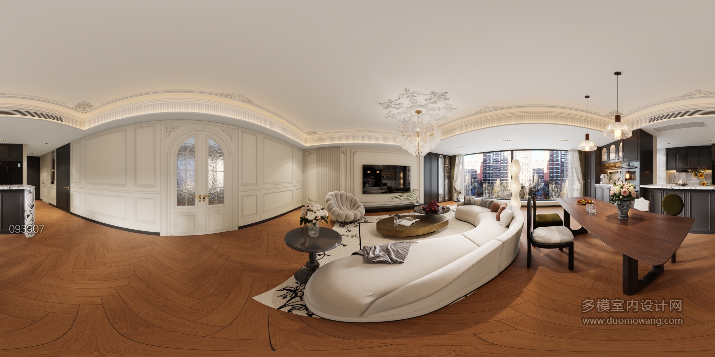 法式中古客餐厅全景