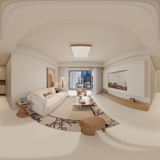 现代原木客餐厅