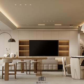 一层宋代中式电视背景特写