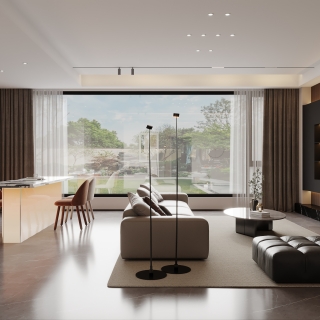 现代一层客厅特写B