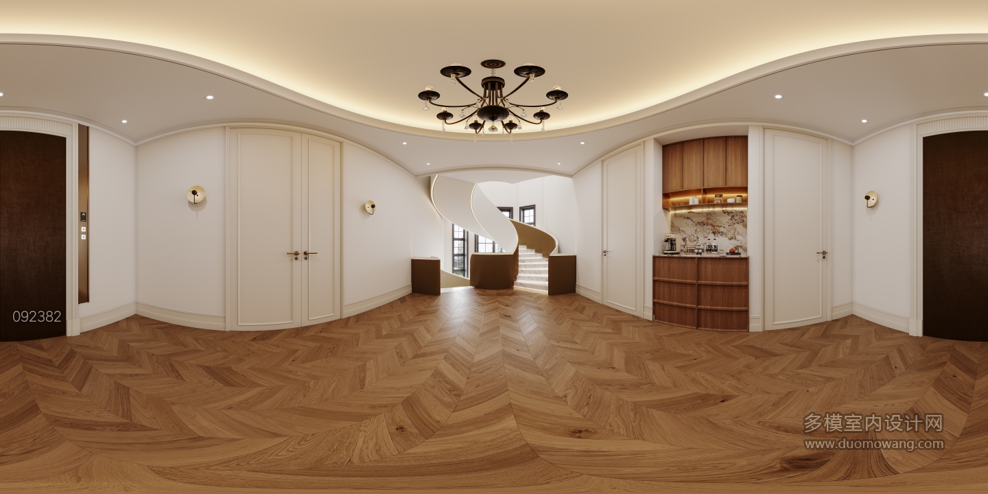 法式-二层大厅全景