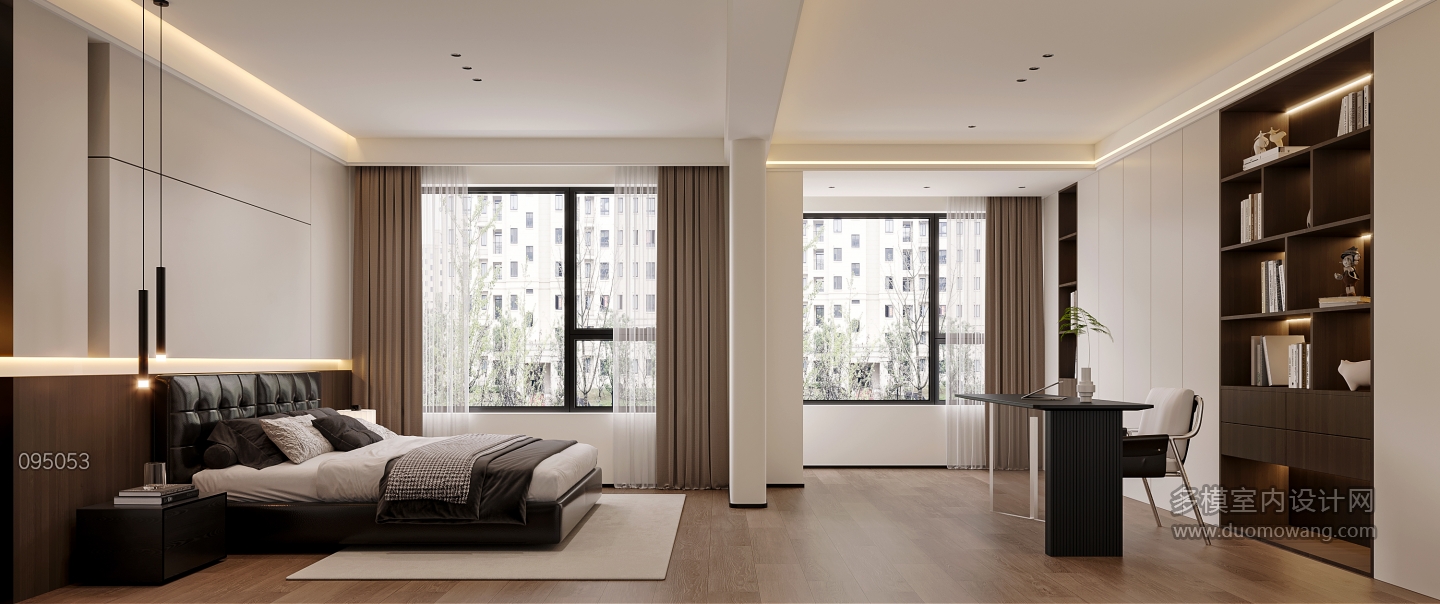 现代主卧透视2