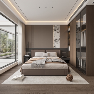 现代一楼卧室四