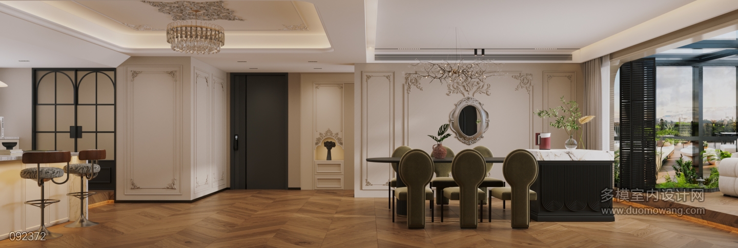 现代2楼客厅特写1