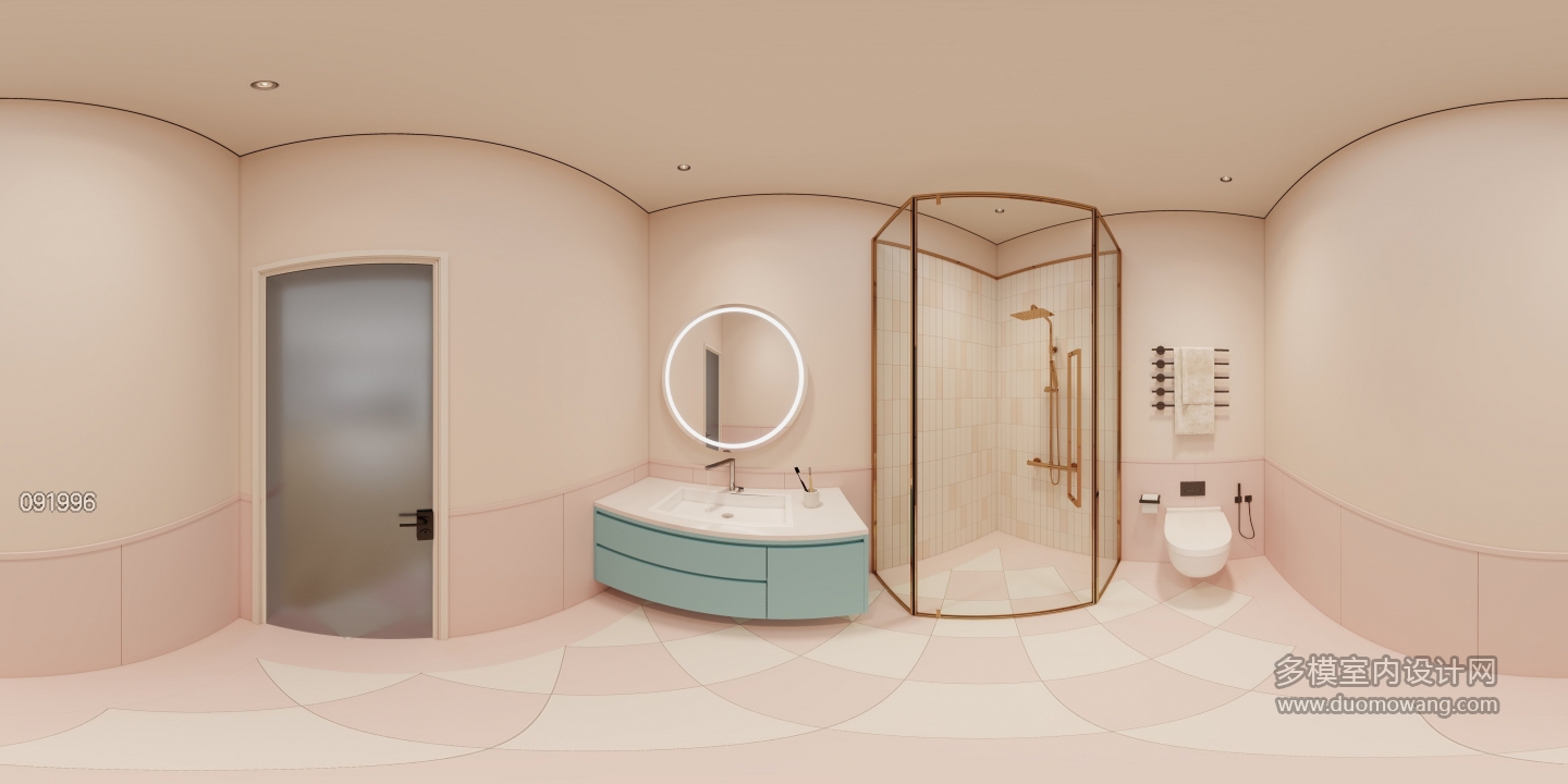 现代-儿童房卫生间5