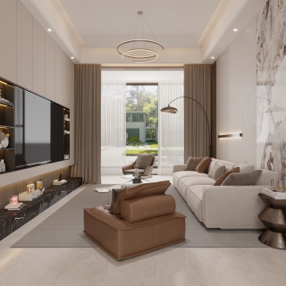 新中式二楼客厅