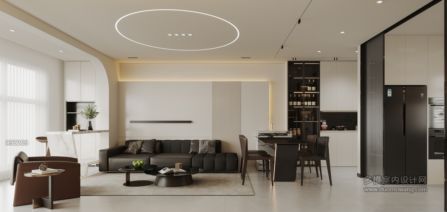 现代客厅沙发背景墙方案二