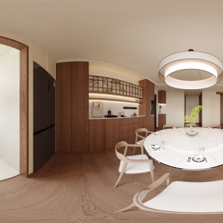 客餐厅+书房_餐厅全景_0000