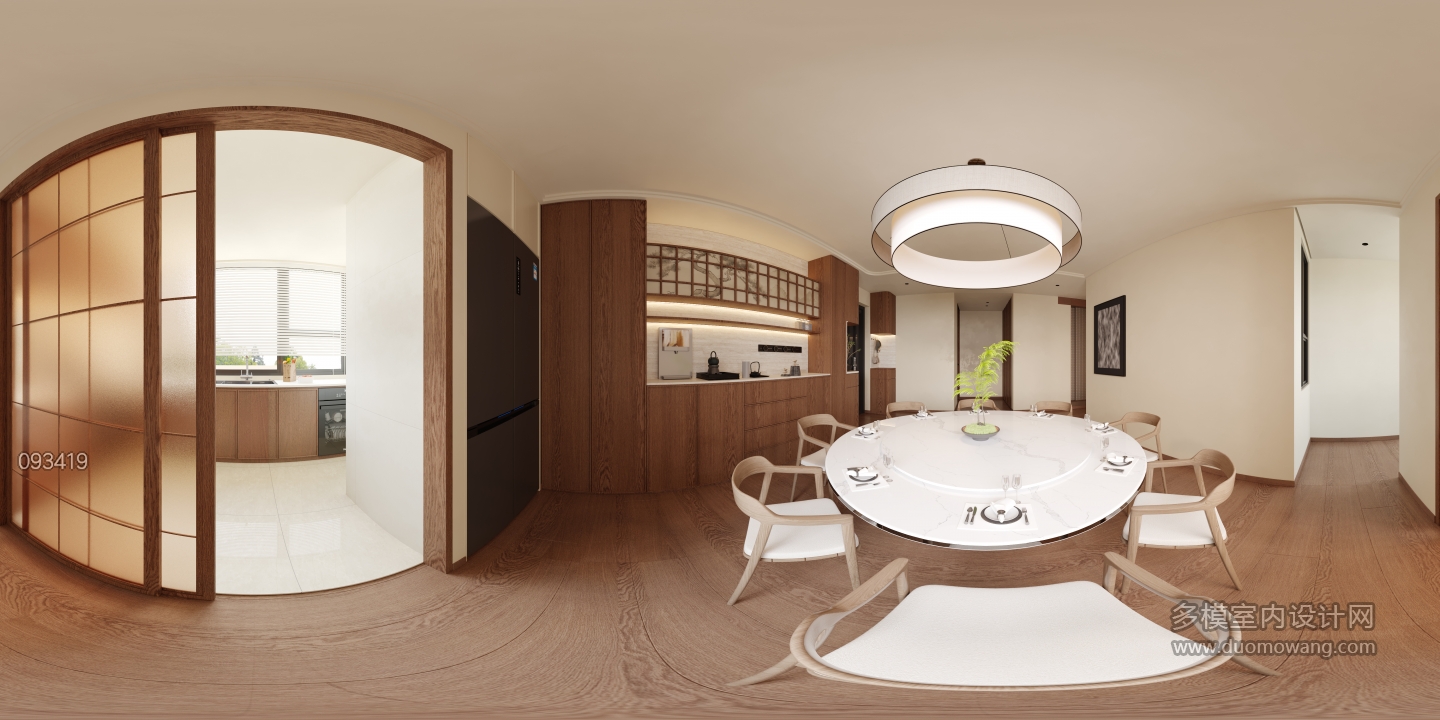 客餐厅+书房_餐厅全景_0000