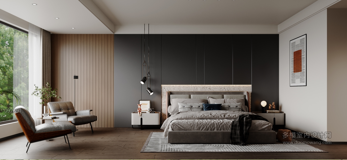 何姐自住_单张卧室001