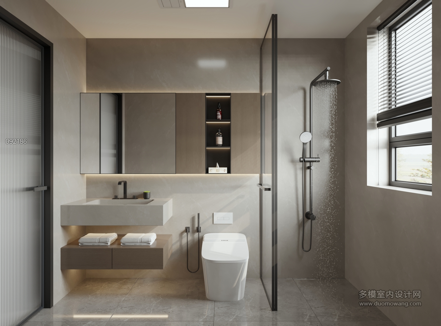 现代 卫生间 单张 四楼