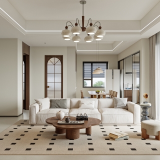 傅总自建房_二层客厅001