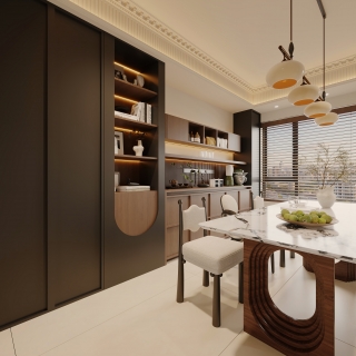 法式餐边柜特写