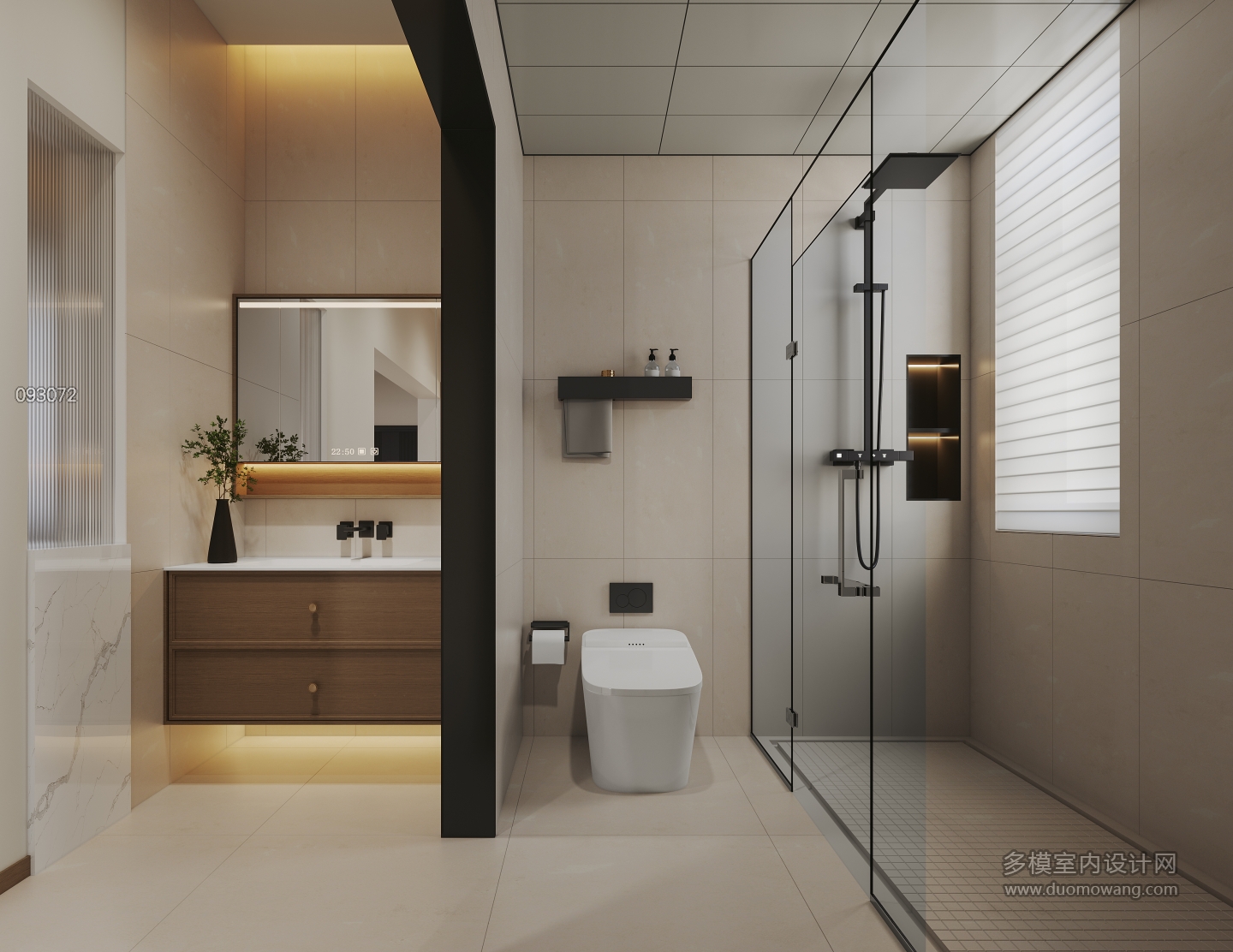 奶油中古一层公共卫生间