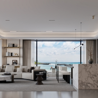 意式沙发背景特写