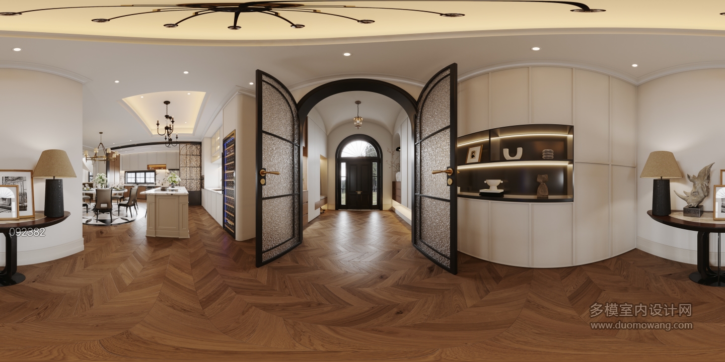 法式-一层门厅全景