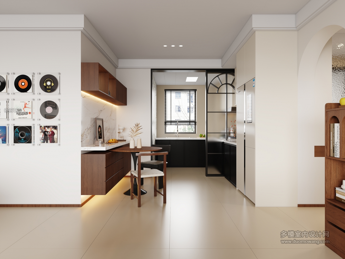 原木奶油风餐厅静态