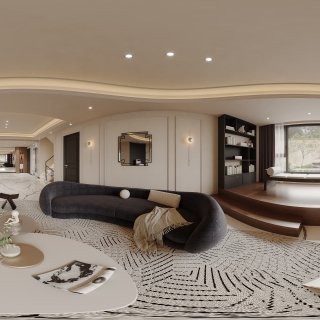 法式负一层客厅