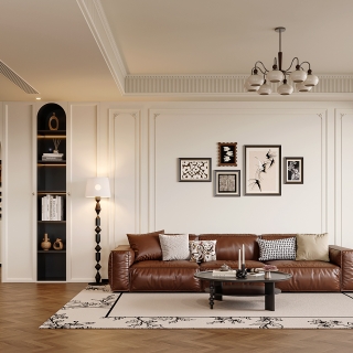 法式复古沙发透视