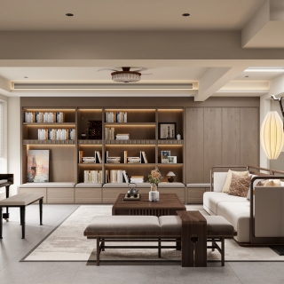 新中式夹层会客厅