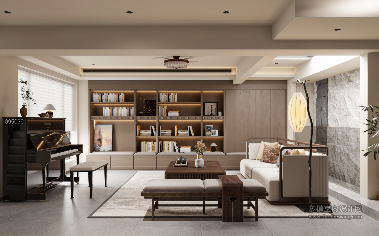 新中式夹层会客厅