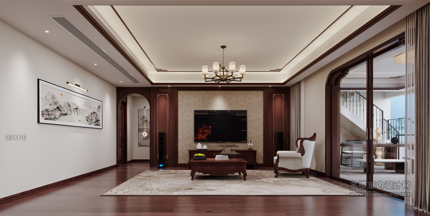 新中式电视背景特写