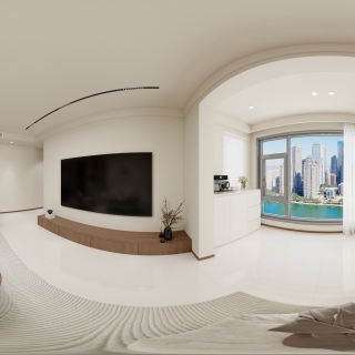 现代原木客餐厅