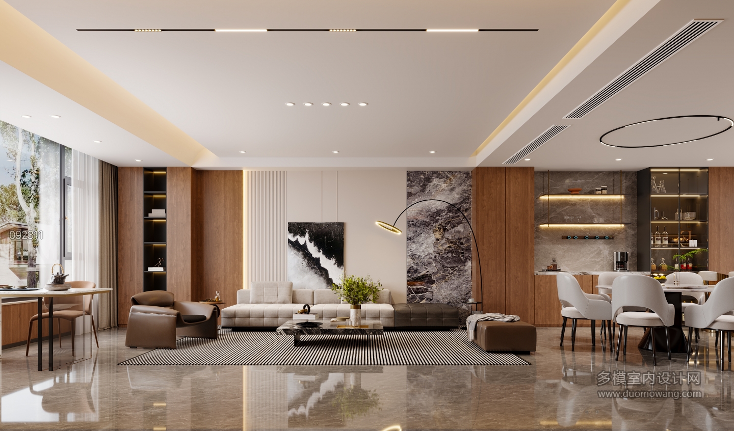 现代3层沙发背景