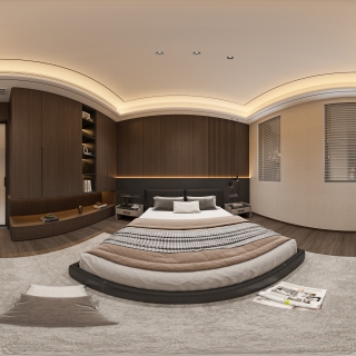 现代负一卧室 360