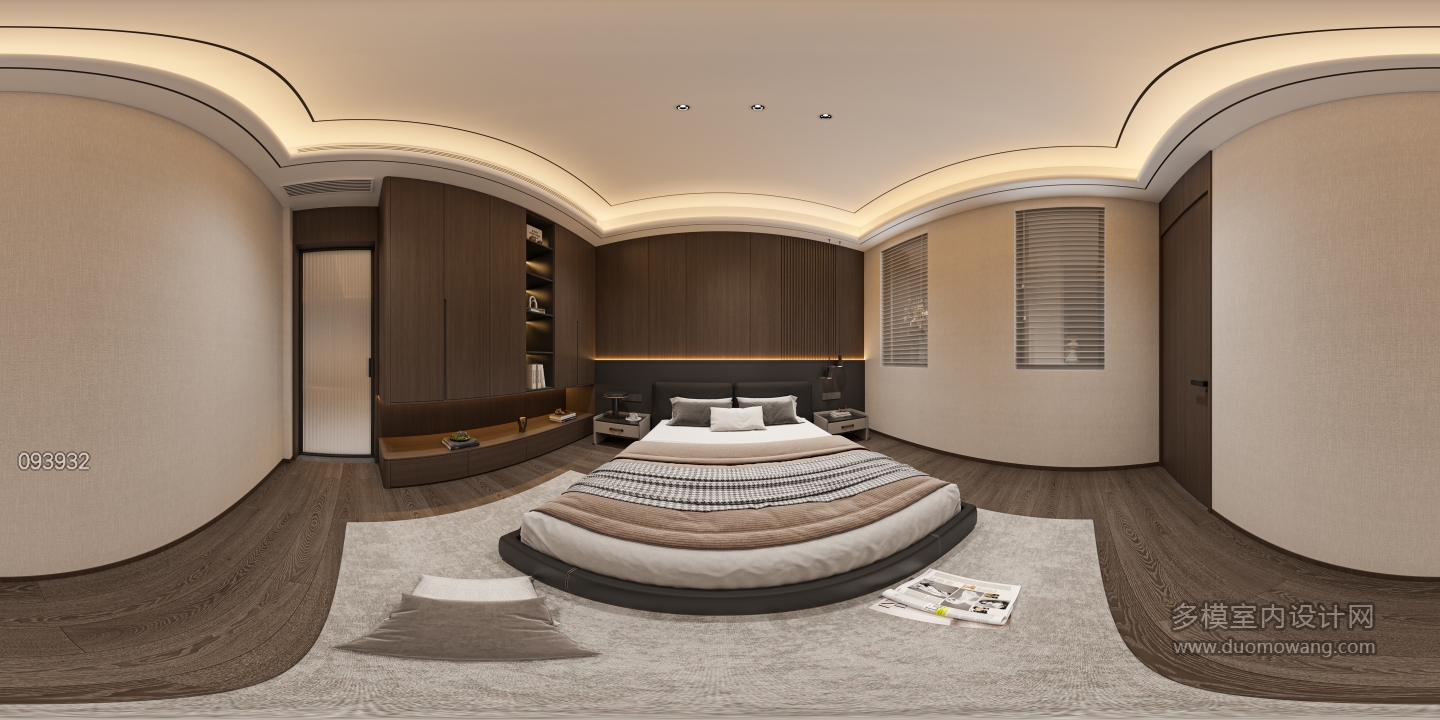 现代负一卧室 360