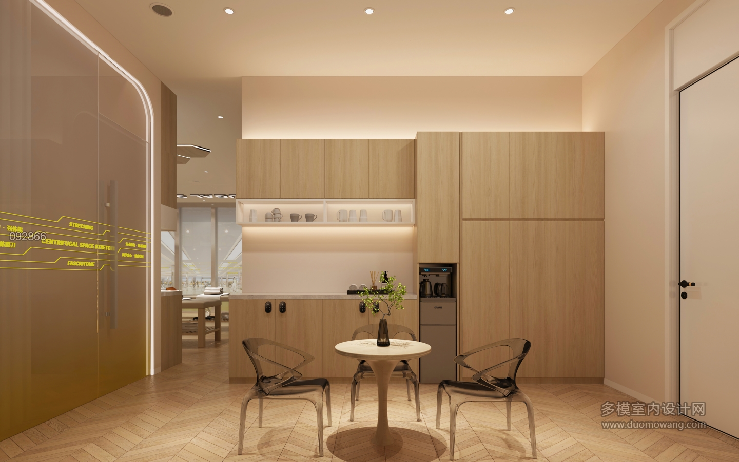 现代健身房静态休息区c (1)