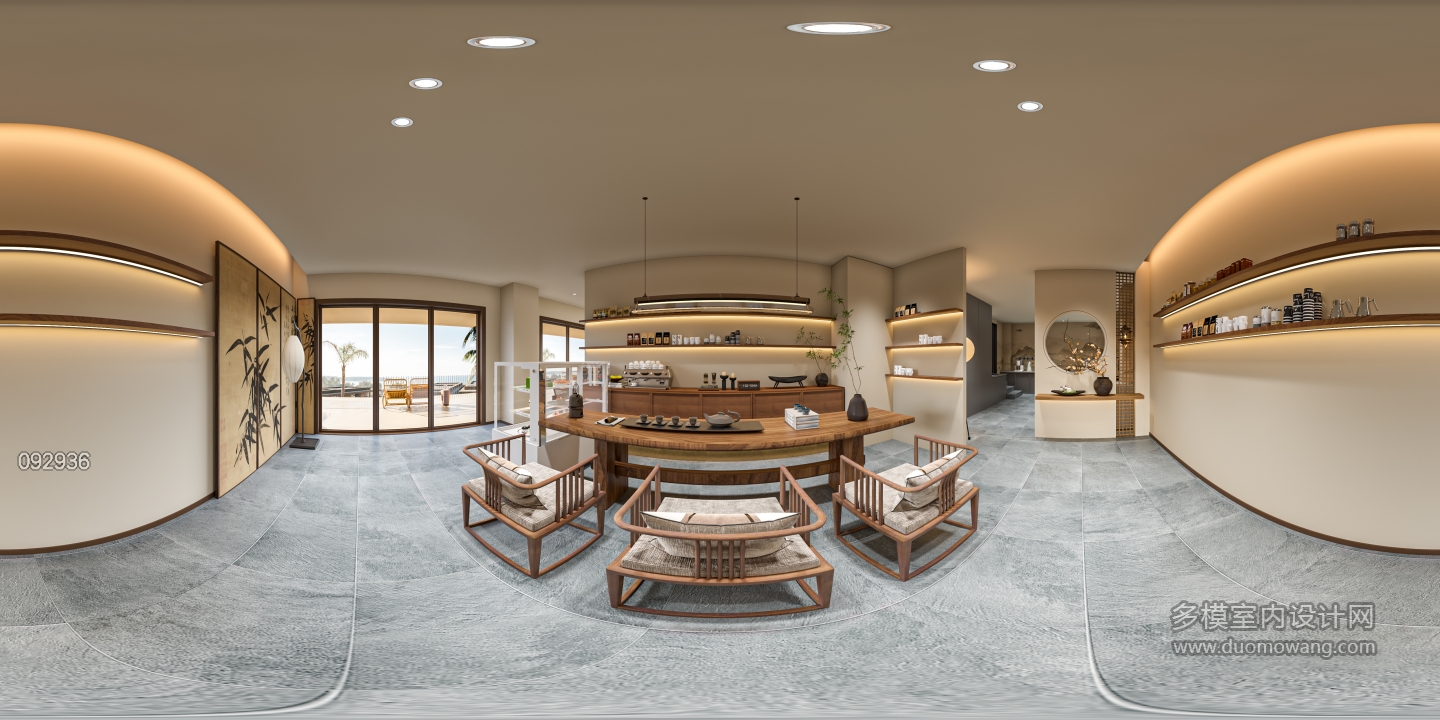 新中式宋代风店铺全景2