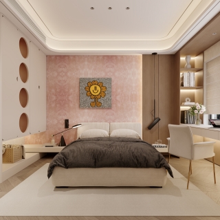 现代女儿房特写