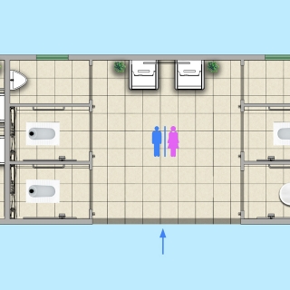 惠山开发区模块厕所彩屏