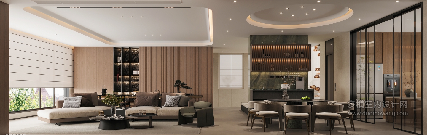 二楼客餐厅视角1