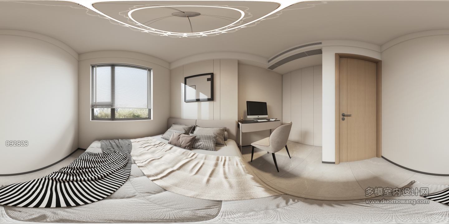 意式极简北卧室全景