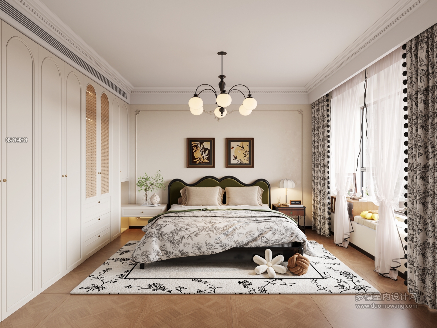 12法式中古风主卧单张