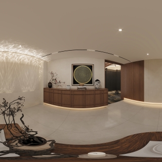 负二层客厅全景