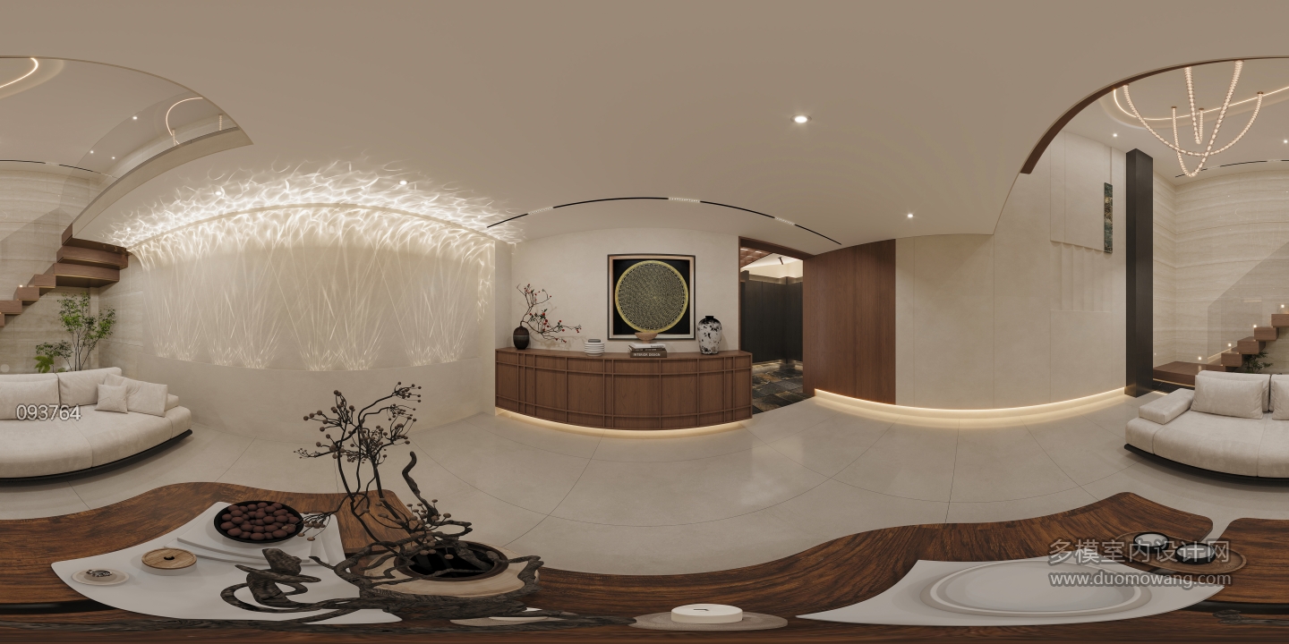 负二层客厅全景