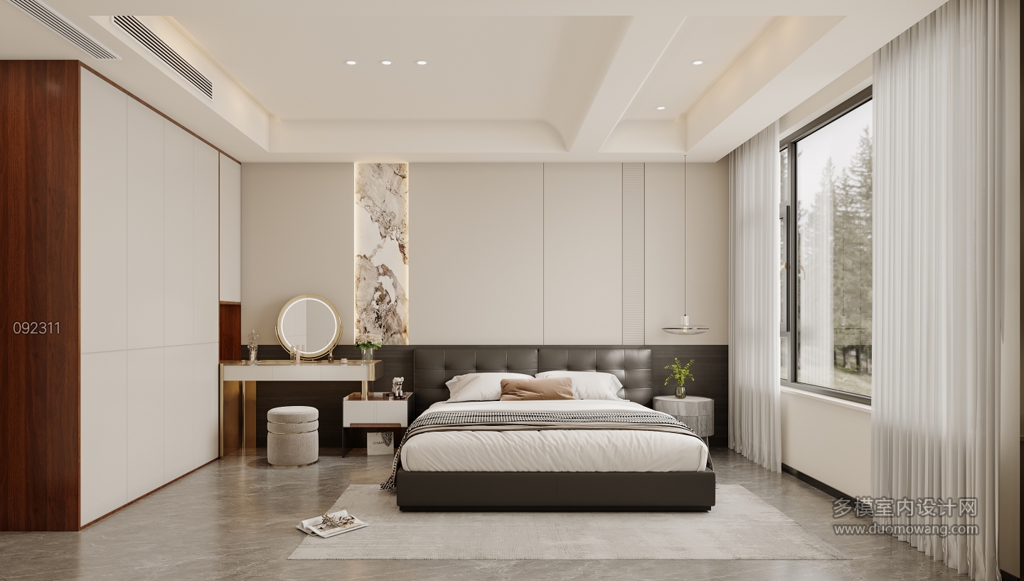 现代四层次卧特写