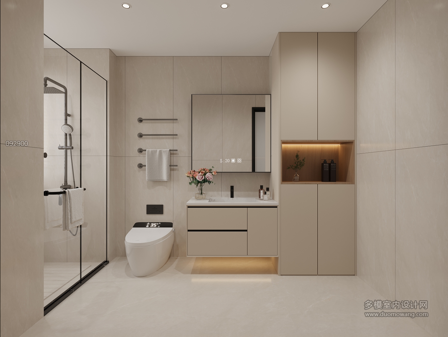 现代二楼主卧卫生间