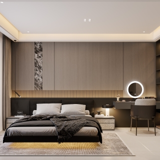 现代卧室特写1