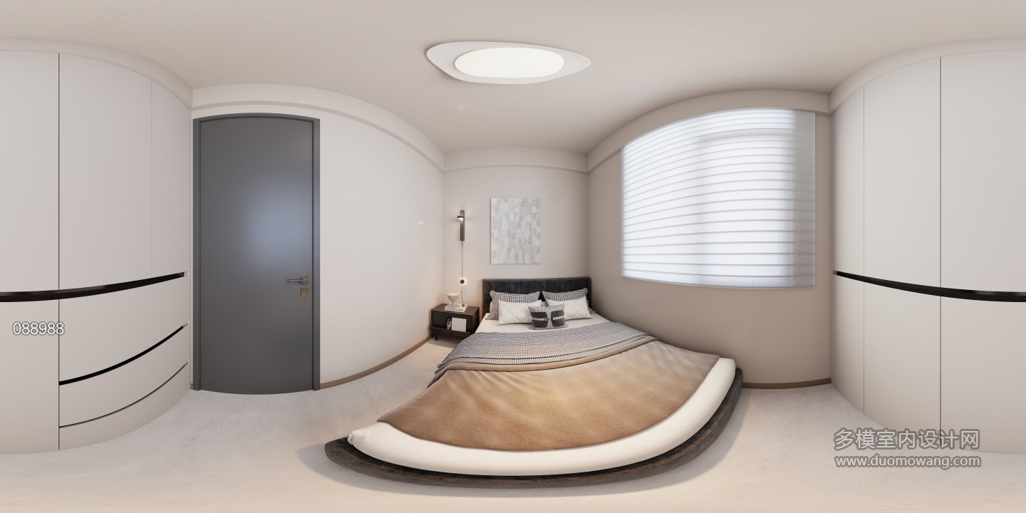 现代极简次卧1