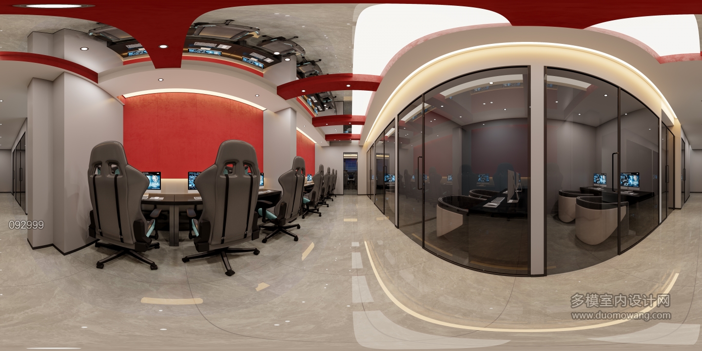 现代启帆网咖全景三