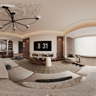 法式客餐厅全景