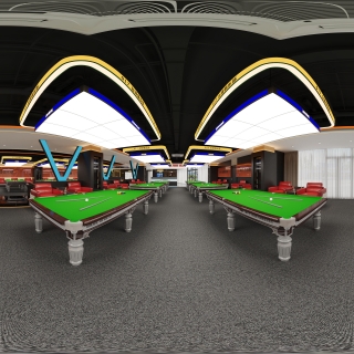 现代台球室全景2